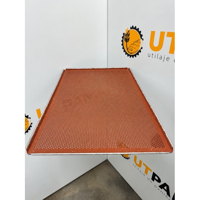 Tavi teflonate perforate, 60 × 40 cm, cu 4 laturi la 45°